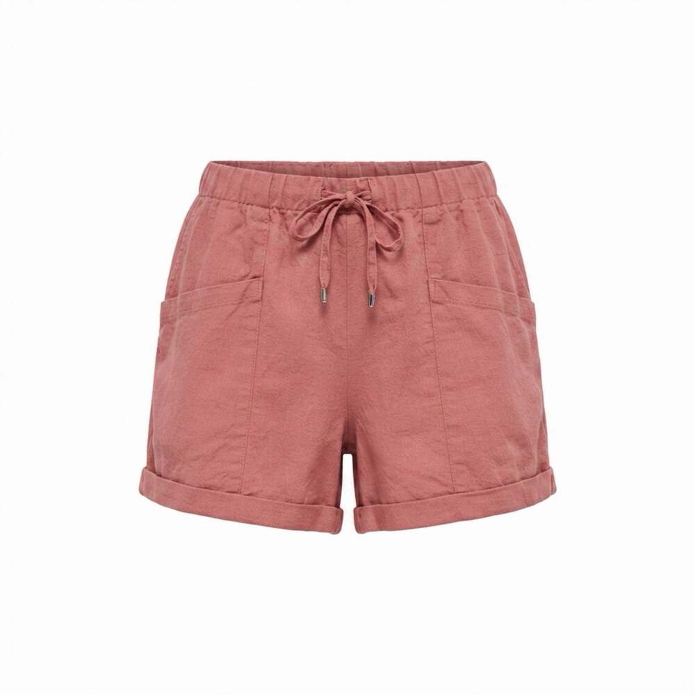Emery Rose Women's Casual Drawstring Shorts with Pockets and Rolled Hem XL